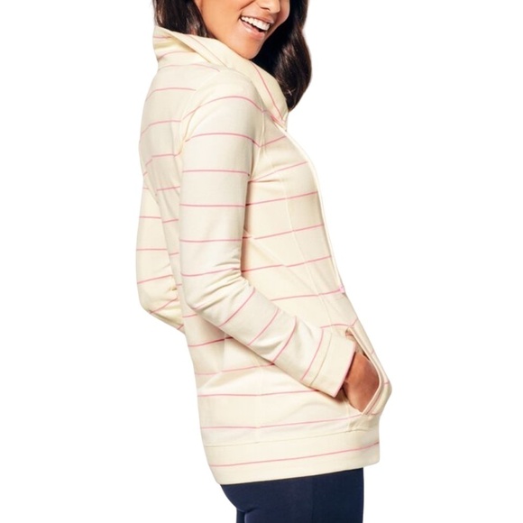 Talbots Textured PiquΓ© Jacket Coat Sweater Fitness Full Zip Front 100% Cotton - Picture 3 of 13